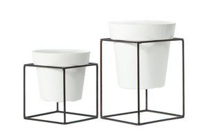 Nicoli set 4 Pezzi alzatina con vaso