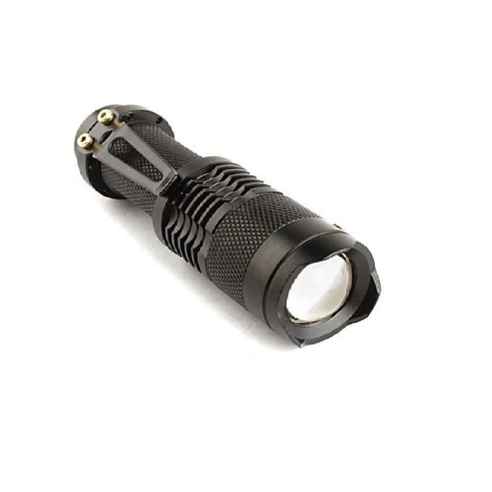 Trade Shop - Mini Torcia A Luce Bianca 500 W 800 Lumes Ricaricabile Resistente Con Gancio -