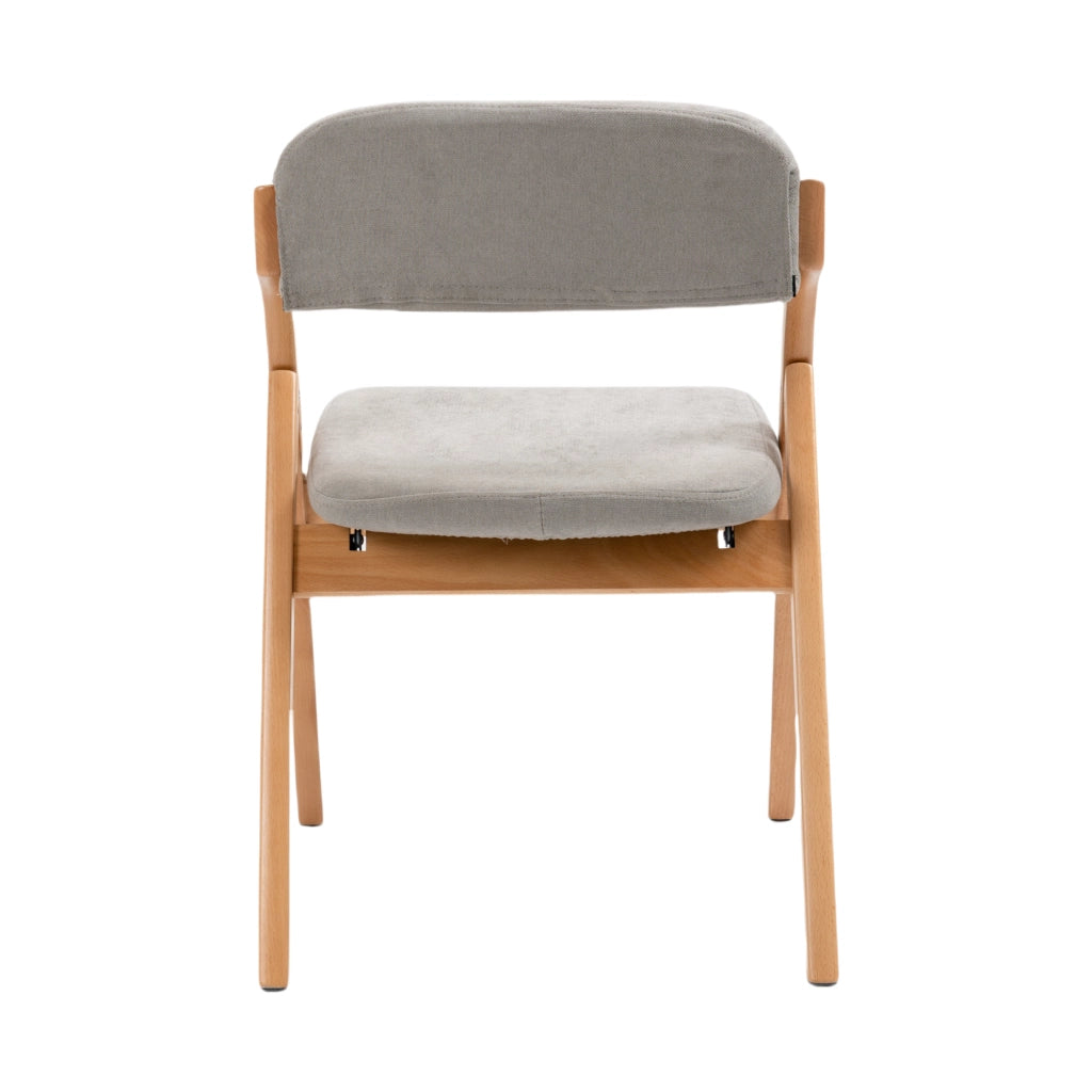 SEDIE PIEGHEVOLI IMBOTTITE Set da 2 Legno Grigio