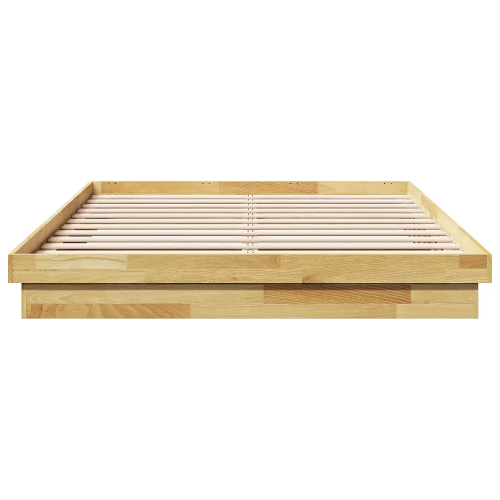 vidaXL Struttura Letto Senza Materasso 160x200 cm in Legno di Rovere