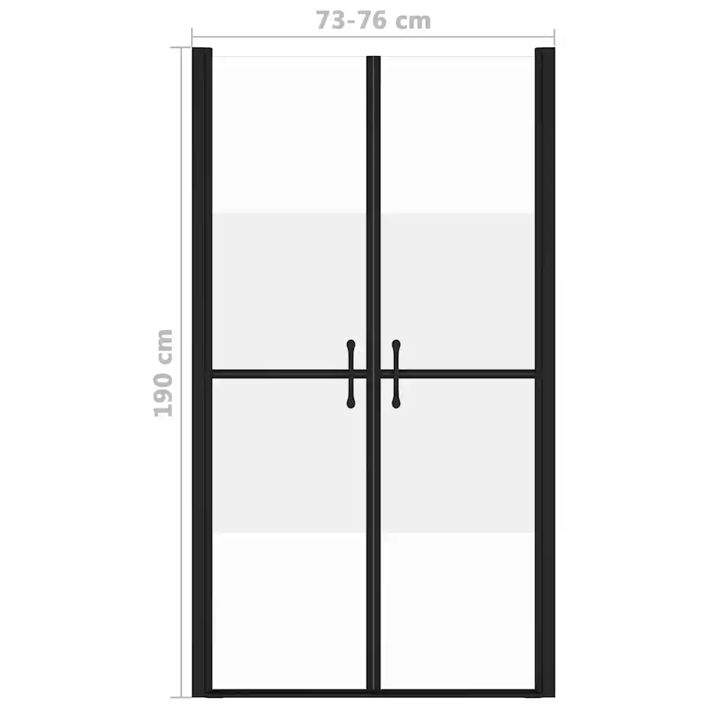 Porta per Doccia in ESG Semi Satinato (73-76)x190 cm cod mxl 52331