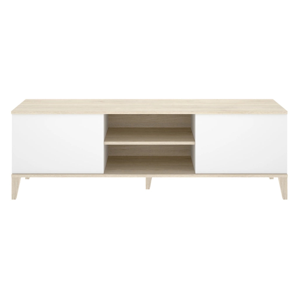 Altus, Mobile Porta tv 5 Ripiani, 40x150x48h cm Bianco
