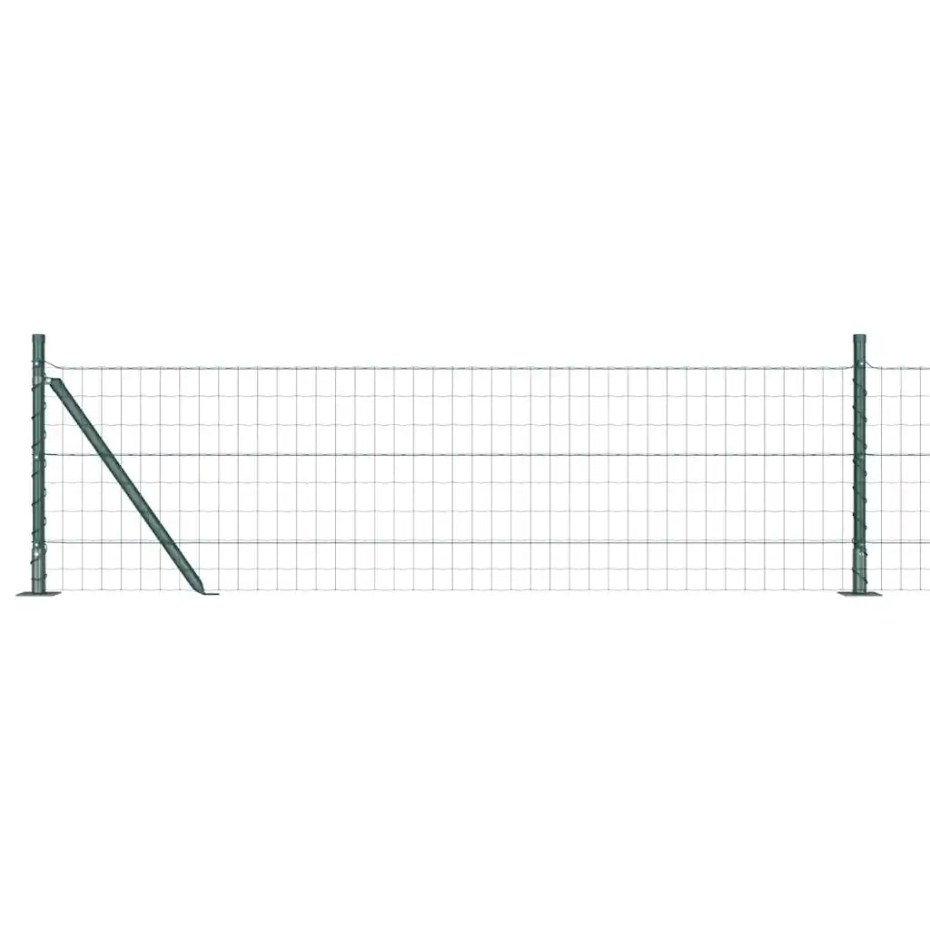 Recinzione con Posto Verde 0,6 x 25 m Acciaio e PVC