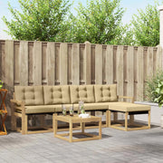 Set di divani da esterno 6 pz Bianco e Beige 3389407
