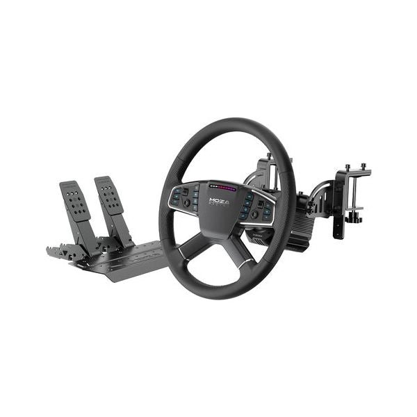 Volante e pedaliera simulatore guida moza racing rs112 r5 pro truck bu