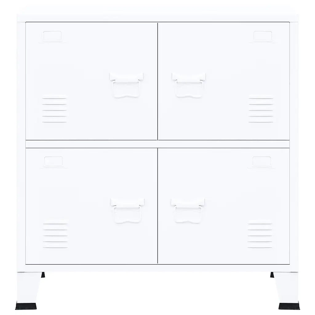 Armadio Classificatore Industriale Bianco 75x40x80 cm Acciaio 339626