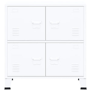 Armadio Classificatore Industriale Bianco 75x40x80 cm Acciaio 339626