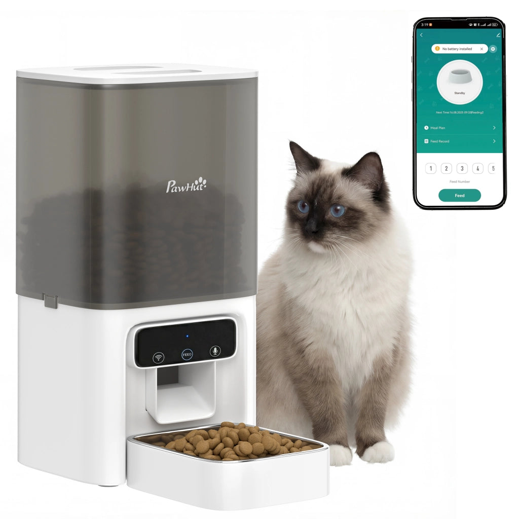 Distributore Automatico Cibo Gatti 4.5L ¨C Xylo ¨C con APP e Registratore Vocale