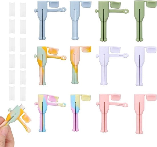 Set di 6 Protezioni Cavi, Silicio Antiscivolo, Stoffa Libera, 3-in-1 Protezione Cavo, Modello: 3-in-1, Dimensioni: 10x6x3 cm, Materiale: Silicio, Peso: 50 g, Colore: Diversi