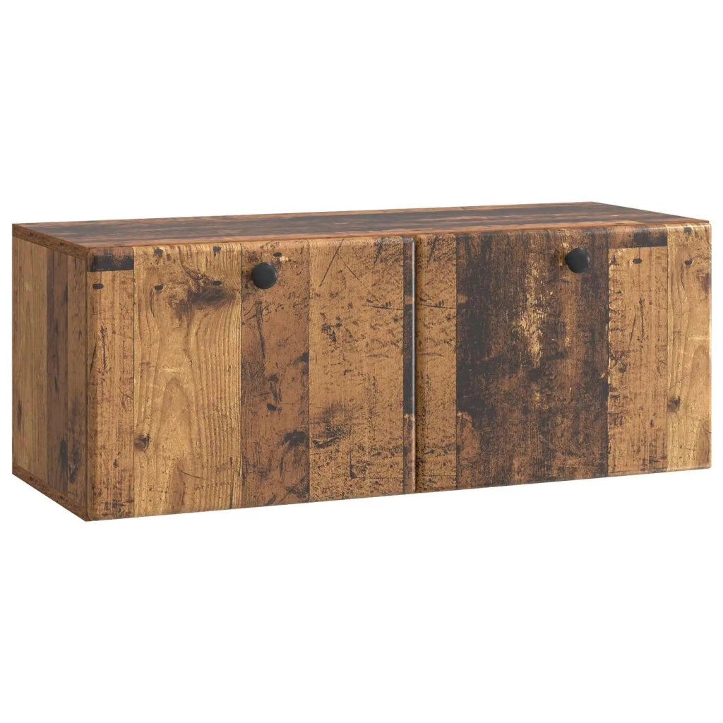 Mobile Porta TV da Muro 78,5 x 31 x 30 cm Legno antico 899233