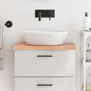 Piano Bagno Marrone 60x40x(2-4) cm Legno Massello Trattatocod mxl 126763