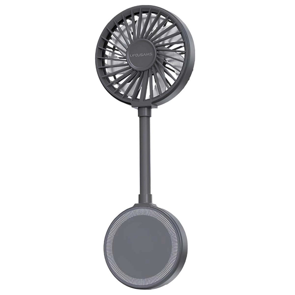 Ventilatore portatile a 3 velocità con fissaggio magnetico e supporto Nero Usams