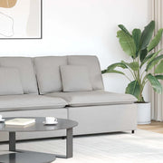 Modulo Centrale Divano Modulare con Cuscini Grigio Nuvola 100cm 4104426