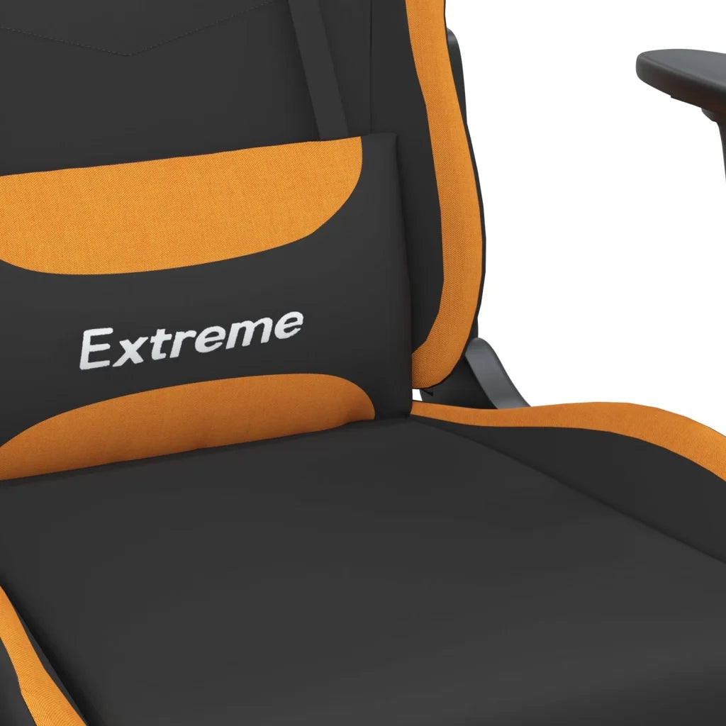 Sedia da Gaming Nero e Arancione in Tessuto cod mxl 61770