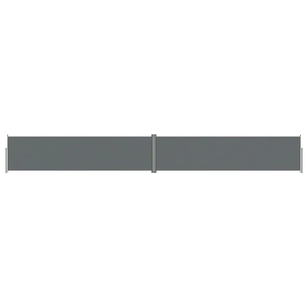 Tenda da sole laterale retrattile/schermo protettivo per patio giardino terrazza balcone 160 x 1200 cm antracite 02_0007115