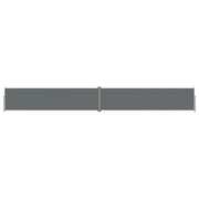 Tenda da sole laterale retrattile/schermo protettivo per patio giardino terrazza balcone 160 x 1200 cm antracite 02_0007115