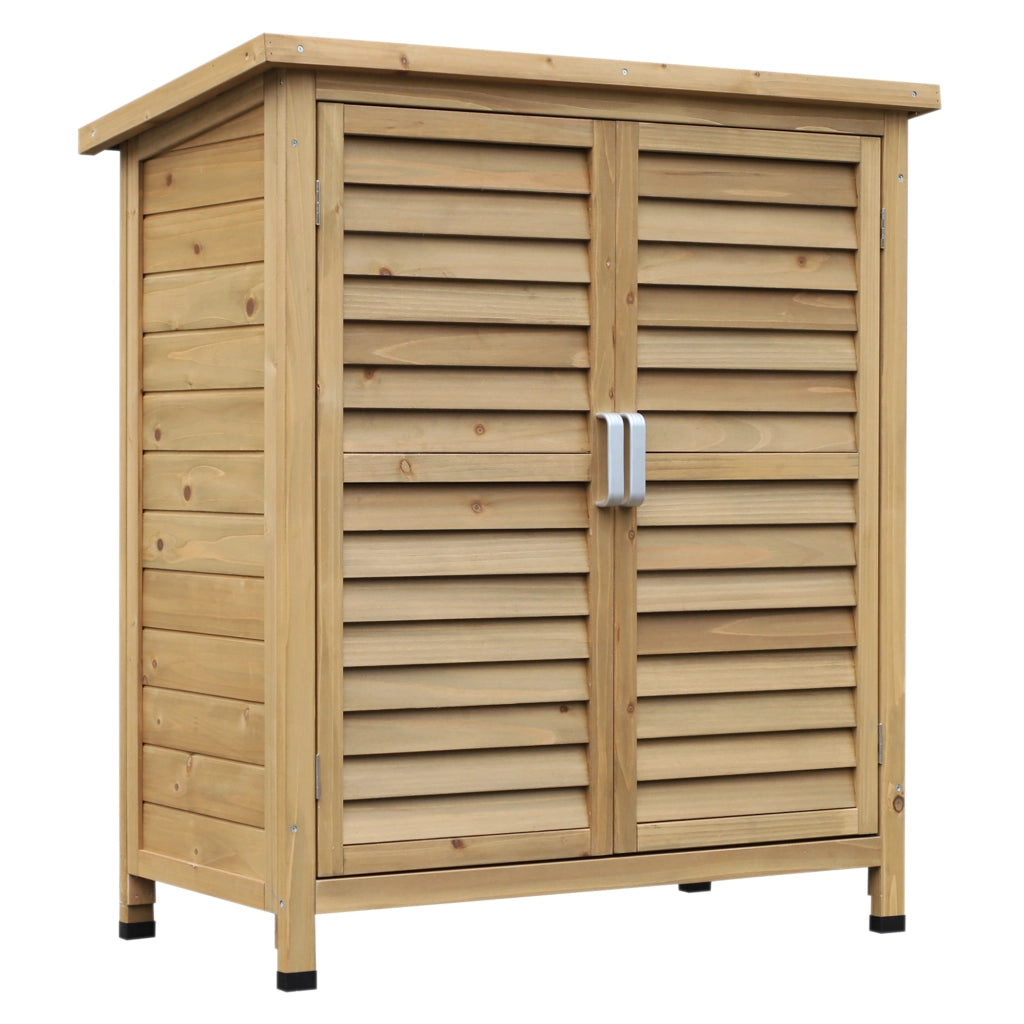 Armadio da giardino ¨C zephmum ¨C giallo 87x46.5x96.5 cm