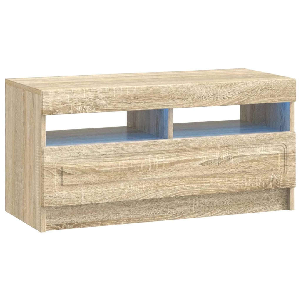 Mobile TV LED a 5 pezzi Rovere Sonoma Legno ingegnerizzato 3417002