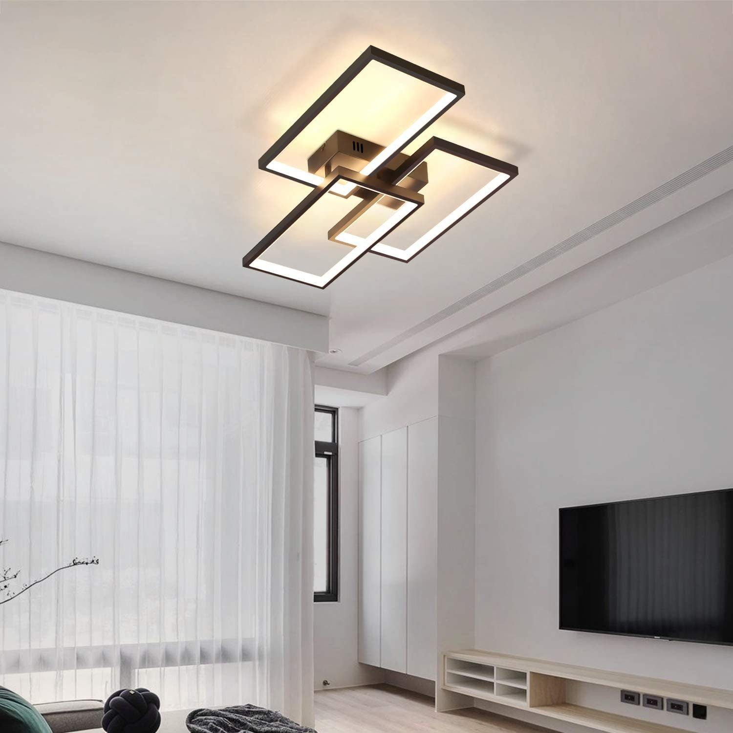 ZMH Lampada da soffitto plafoniera LED metallo design moderno