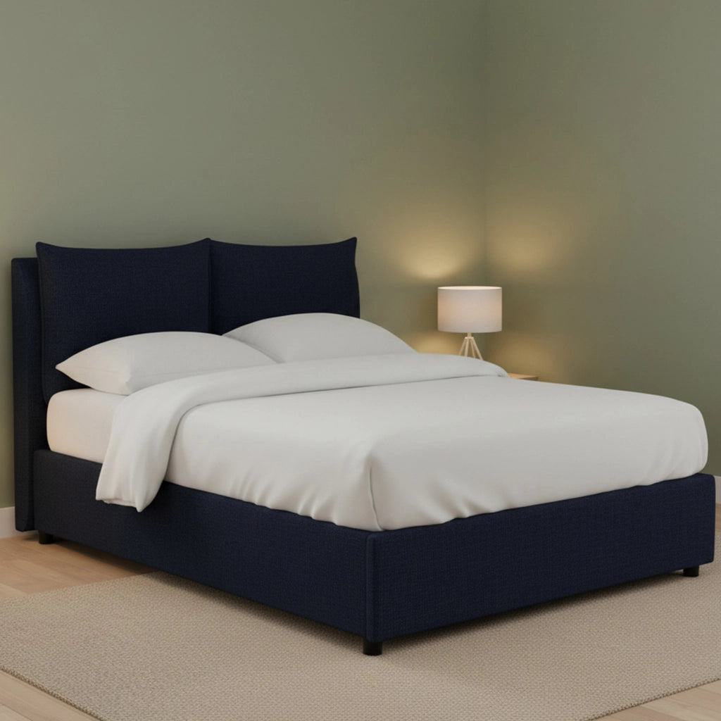 Falmouth, Letto Piazza e Mezza Sfoderabile Made in Italy, Viola Scuro