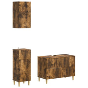 Set di armadietti da bagno in 3 pezzi ARNHEM Rovere Fumo 3417770