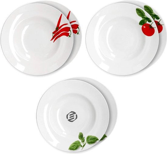 Piatti per Spaghetti - Piatti Profondi - Piatti Profondo - Piatti per Pasta - Piatti per Spaghetti