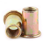 Piatto di Acciaio di Carbonio con Avvitamento a Metro con Clessidra - Clessidra con Flangia di Fissaggio M3-M4-M5-M6-M8-M10-M12 (20 pezzi)
