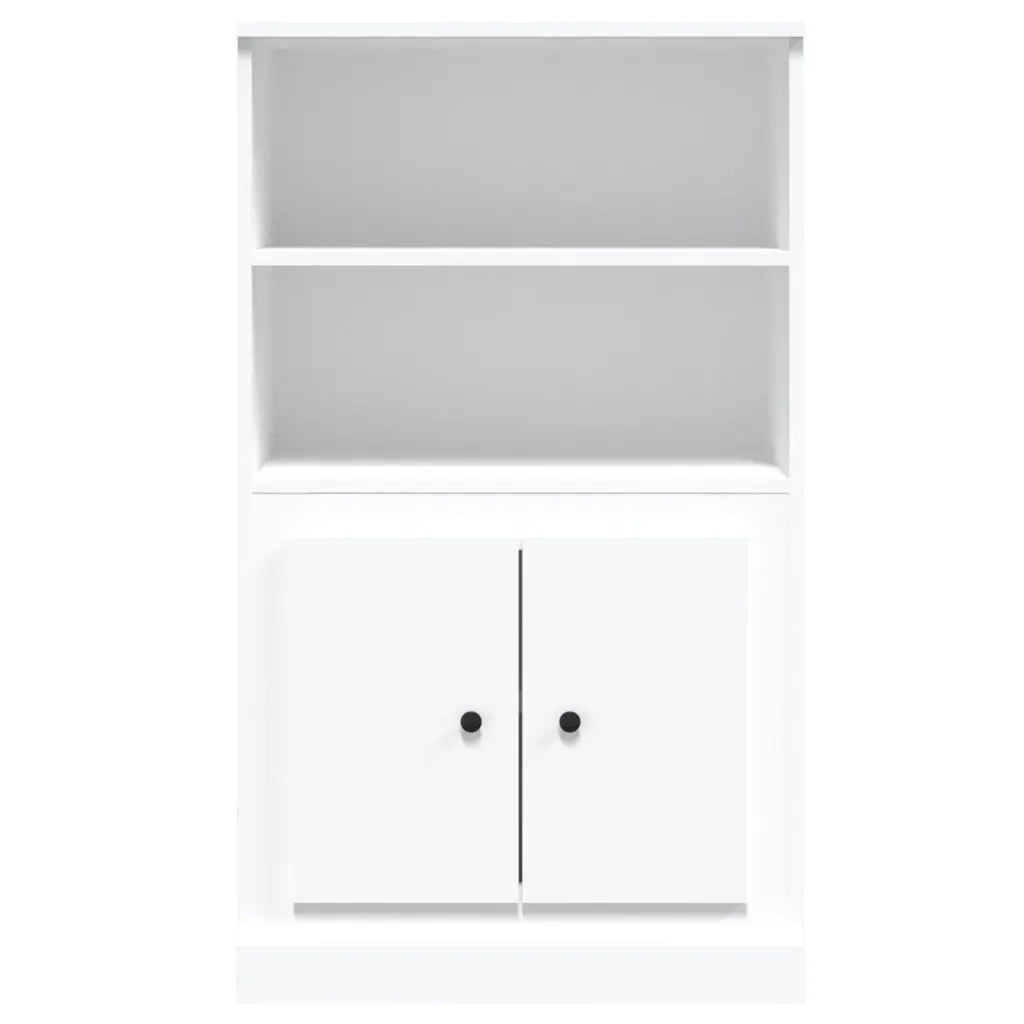Credenza Bianca 60x35,5x103,5 cm in Legno Multistrato