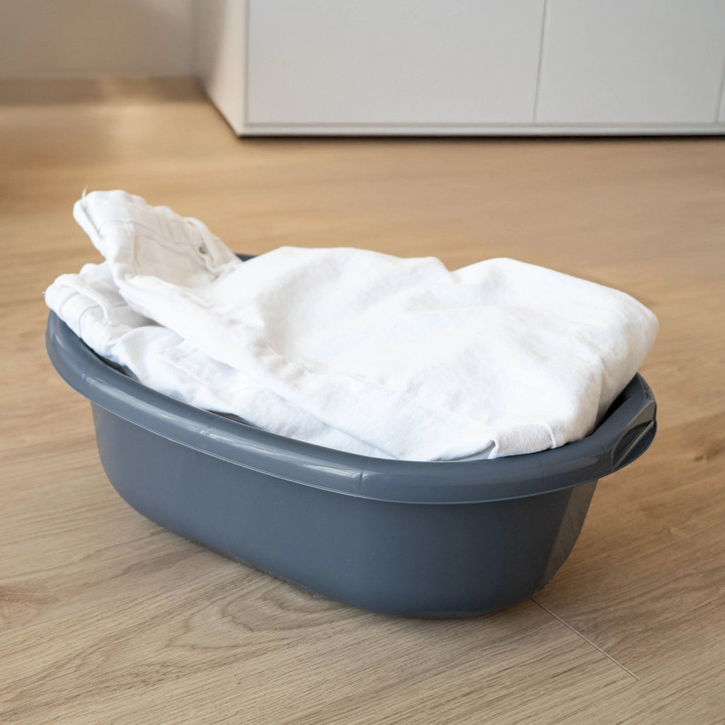 Bacinella in plastica KADAX da 20 litri, ovale, con maniglie
