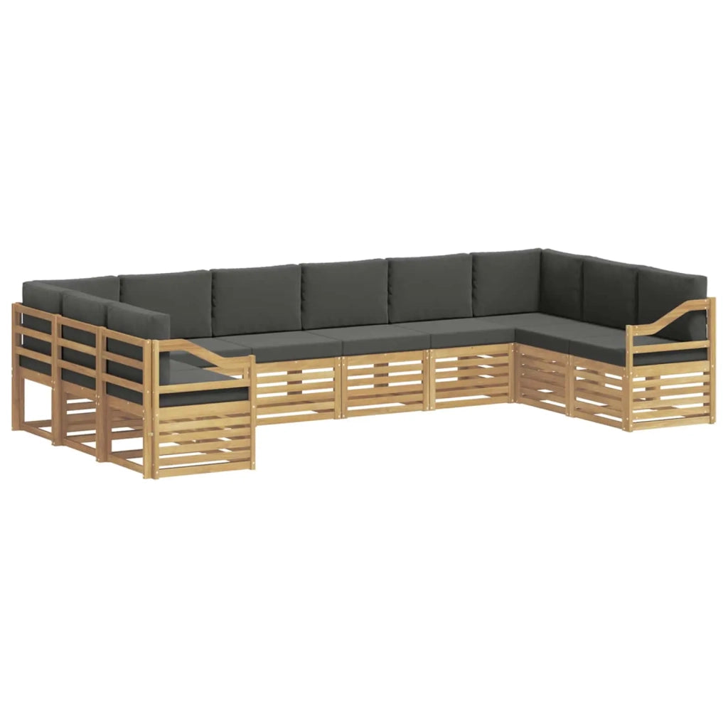 Set divano sezionale 10 pcs Bianco e Antracite 3392602