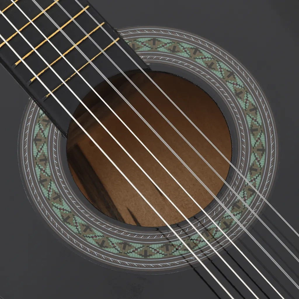 Set Chitarra Classica 8 pz per Principianti Nera 3/4 36" CFW4792021