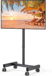 TV-rolwagen peretta per schermo da 13 a 50 pollici con inclinazione di 30 gradi - Alzabili e universale per TV LED/LCD/OLED, con carico di 14 kg.