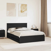Struttura del letto Nero 140 x 200 cm Legno Ingegnerizzato