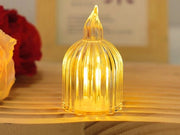 Pacco di 20 candele LED di medie dimensioni, dimensioni: 3,9*6,5 cm | Funziona con batterie | Decorazione per la tavola da salotto | Decorazione per la tenda | Adatta come decorazione per la tavola da salotto e come tenda da campeggio.