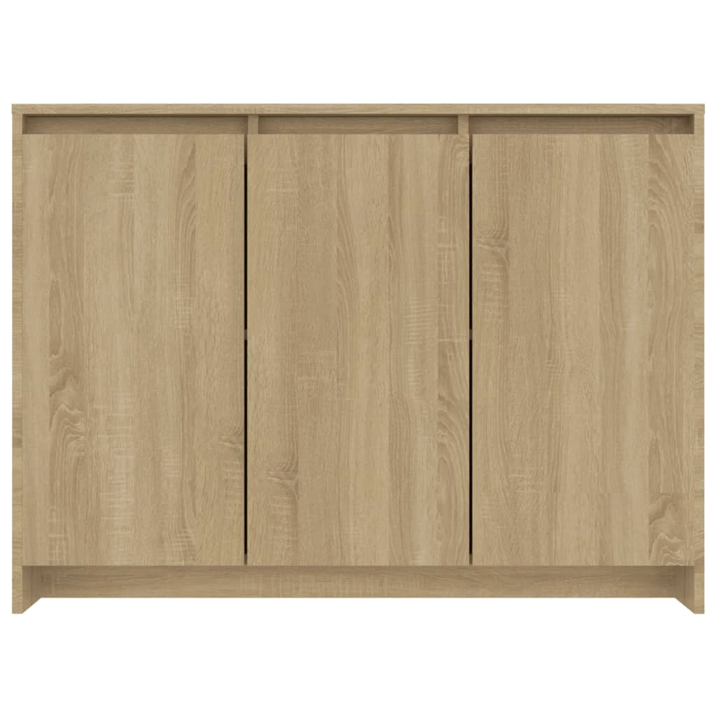 Buffet credenza cassettiera armadio mobile contenitore organizer cucina soggiorno rovere Sonoma 102 x 33 x 75 cm legno ingegnerizzato beige 02_0031479