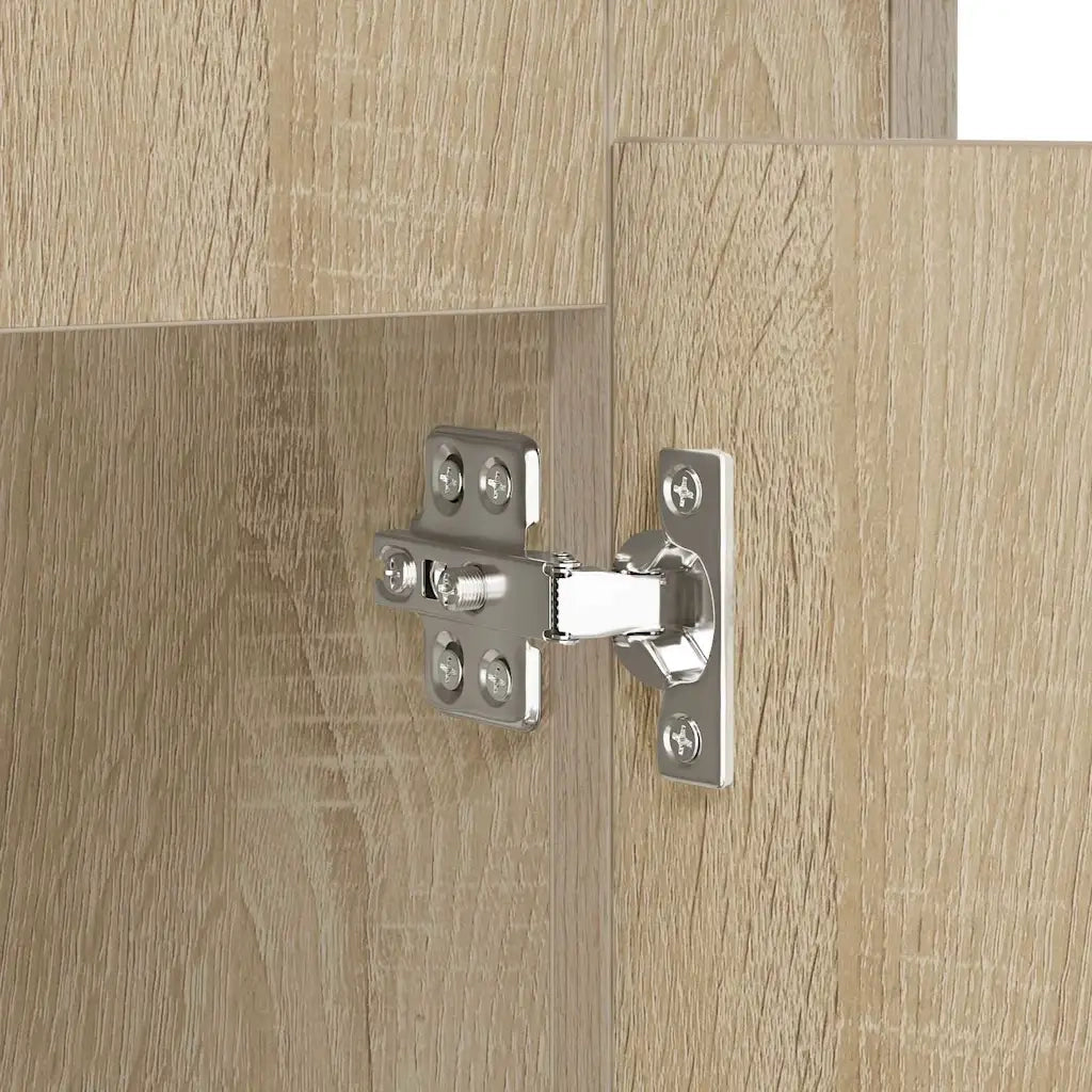 vidaXL Credenze 3 pz Rovere Sonoma in Legno Multistrato