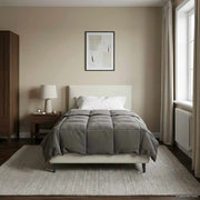 Duvet Estivo Trapuntato Grigio chiaro 135 x 220 cm Microfibra