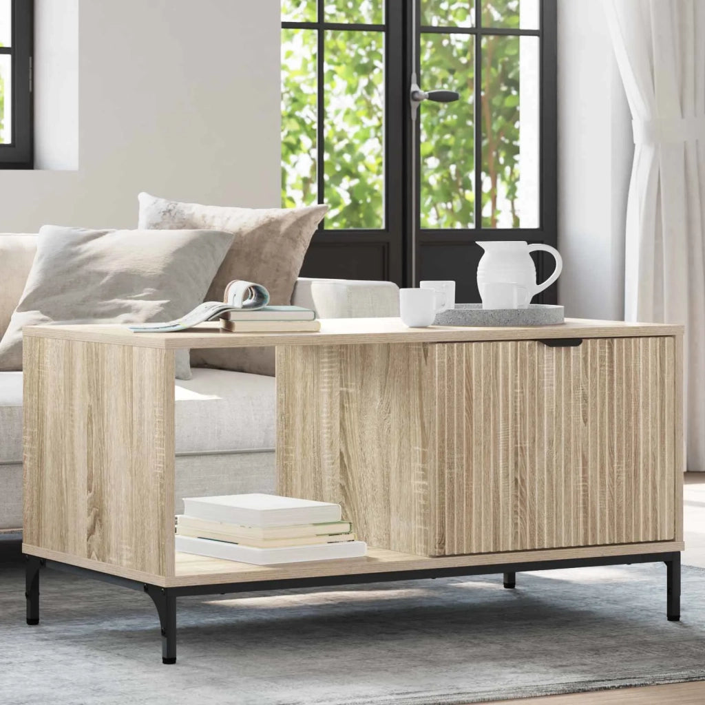 Tavolino da salotto con cassetto Rovere Sonoma 90 x 49 x 46 cm 883446