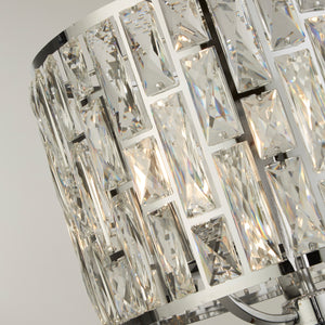 Lampadario Classico Gioiello Acciaio Cromo Vetro Trasparente 3 Luci E14