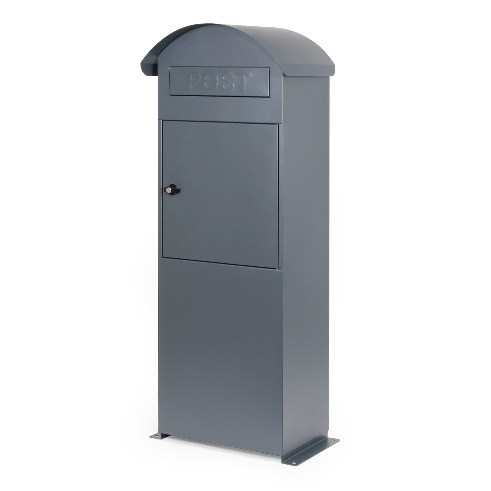 Witec Cassetta postale autoportante 42x24x102cm con struttura a colonna verniciata a polvere grigia