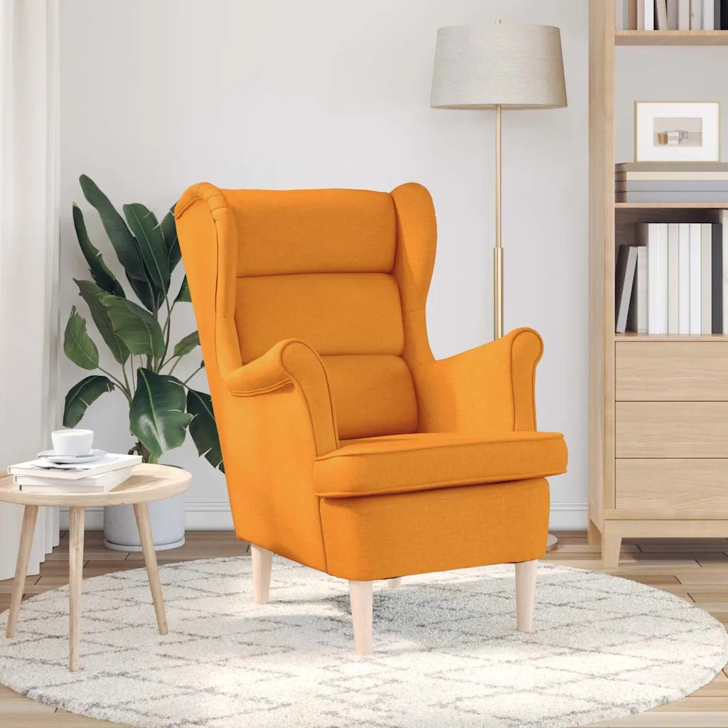vidaXL Poltrona Giallo Scuro 74x84x100 cm in Tessuto