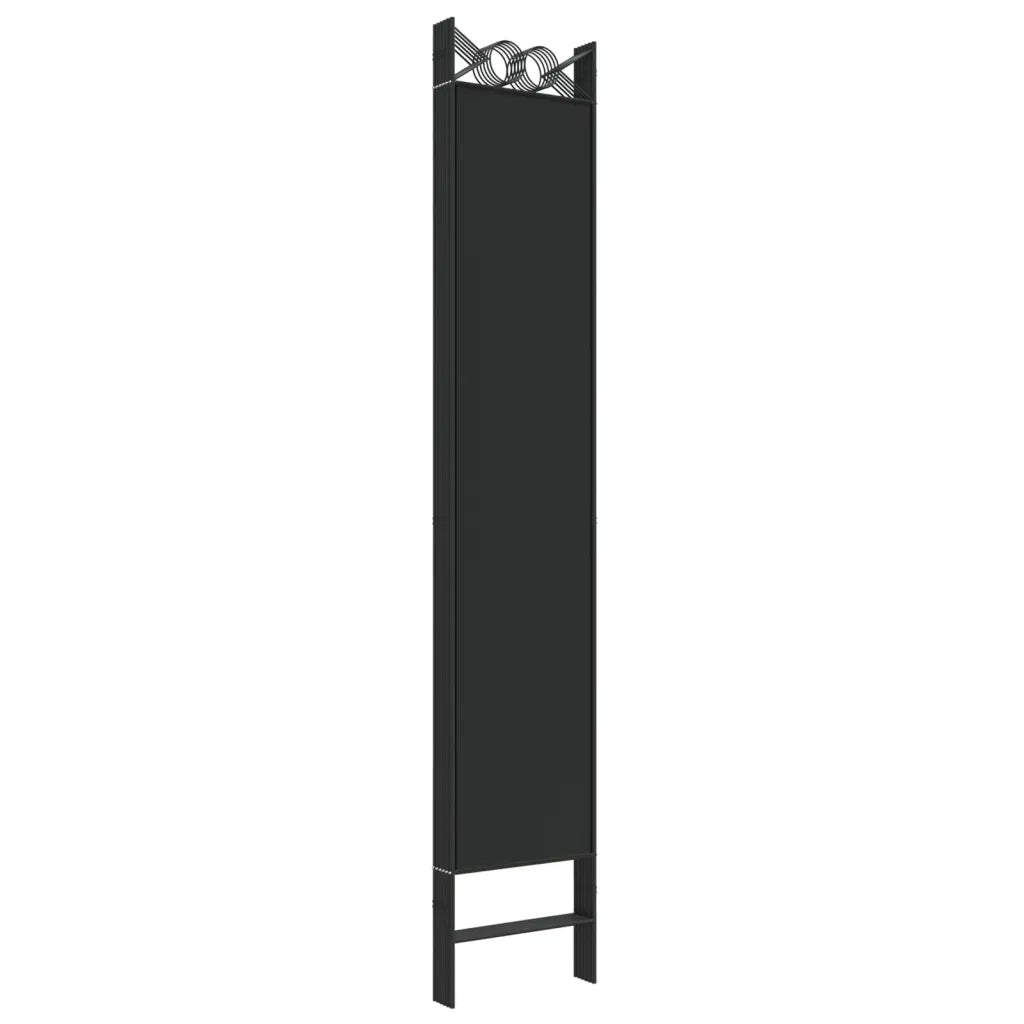 Divisorio a 6 Pannelli Nero 240 x 220 cm in Tessuto cod mxl 69466