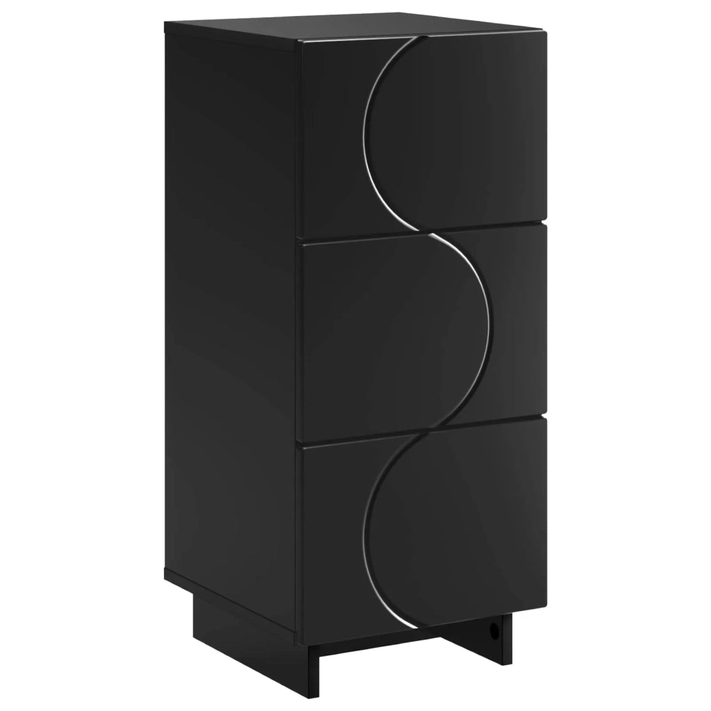 Credenza Nero 33,5 x 34,5 x 75 cm Legno ingegnerizzato 8011514