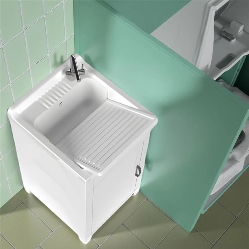 MOBILE LAVATOIO IN RESINA RESISTENTE AI DETERGENTI E AGLI ACIDI DI USO COMUNE PER ESTERNO E INTERNO 45X50X85 CM