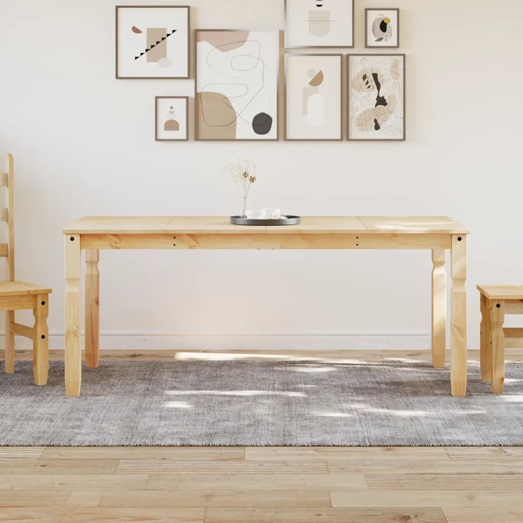 Tavolo da Pranzo | Tavolo da cucina Corona 180x90x75 cm in Legno Massello di Pino