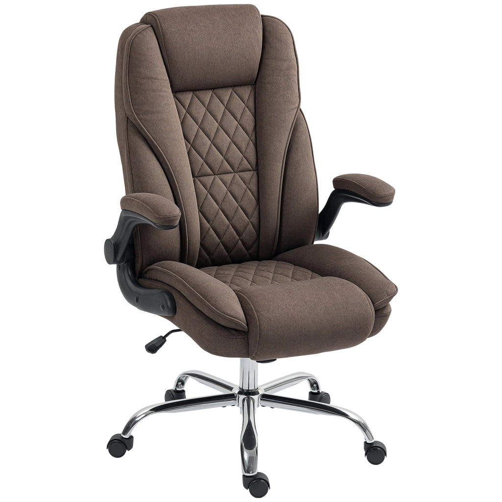 Sedia da ufficio ergonomica ¨C zephmum ¨C marrone 70x70x114-122 cm
