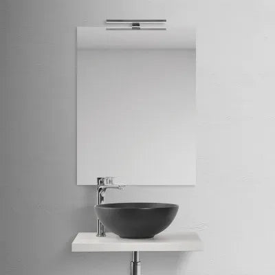Lavamani da appoggio a bacinella 40 cm in ceramica nero opaco