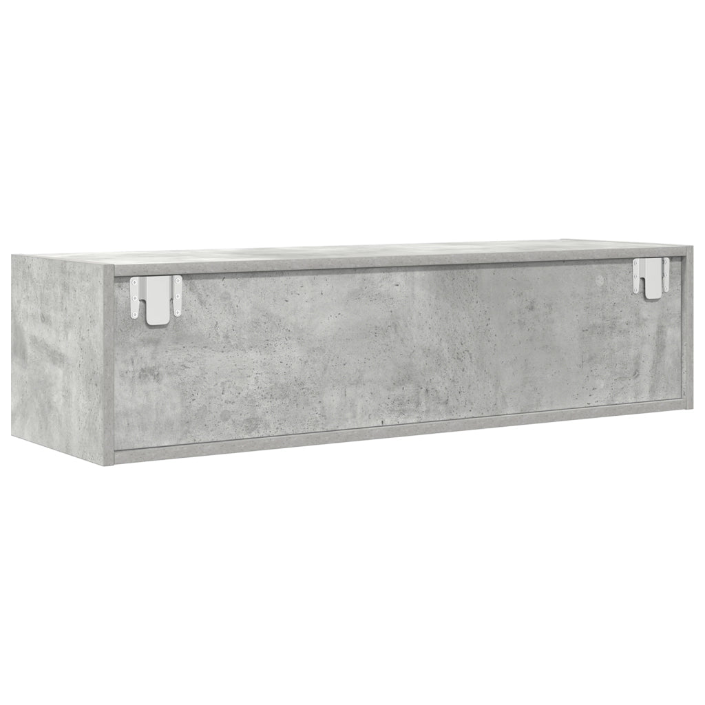 Mobile TV Grigio Cemento 100x31x25,5 cm Legno Ingegnerizzato