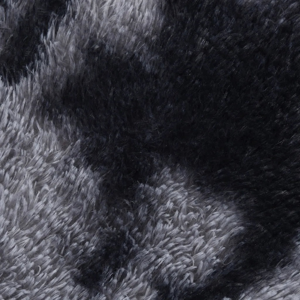 Tappeto Shaggy a Pelo Lungo NAVARRA Grigio Scuro 200x200 cm 4102880