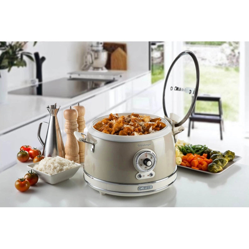 Cuociriso Elettrico con Bowl in Ceramica - 650W - 3,5L - Beige
